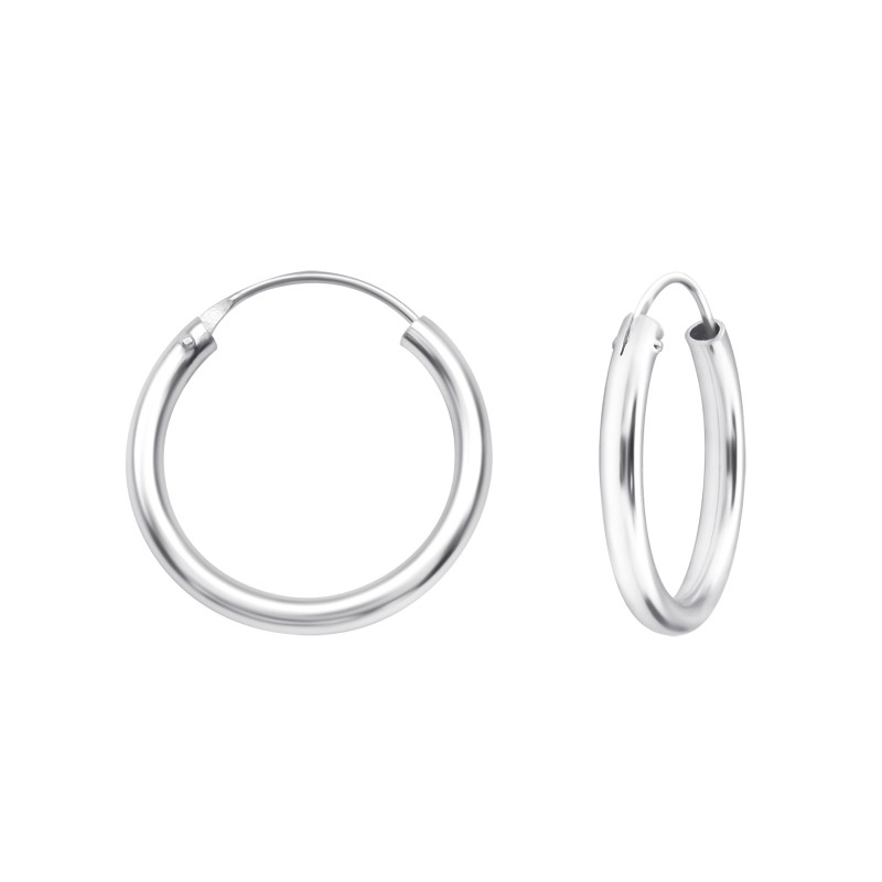 3 mm x 25 mm karika fülbevaló 925 ezüst