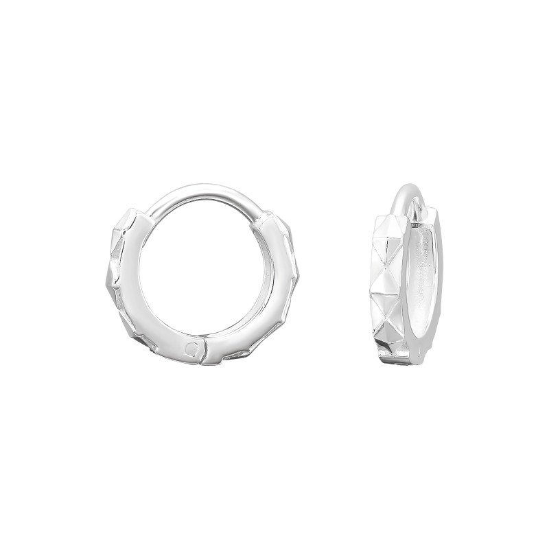 Huggies karika fülbevaló, ezüst, 2 mm x 11 mm Huggies karika fülbevaló, ezüst, 2 mm x 11 mm