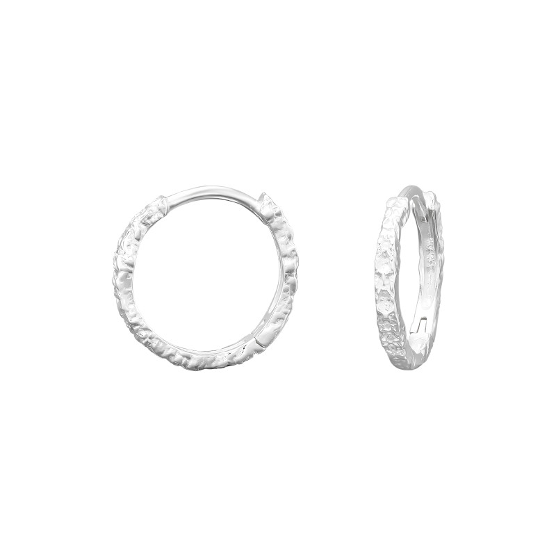 Huggies karika fülbevaló, ezüst, 2 mm x 15 mm Huggies karika fülbevaló, ezüst, 2 mm x 15 mm
