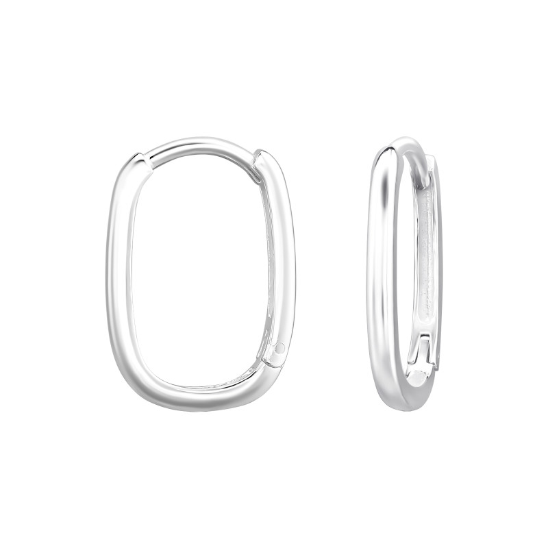 Huggies karika fülbevaló, ezüst, 1.7 mm x 16 mm Huggies karika fülbevaló, ezüst, 1.7 mm x 16 mm