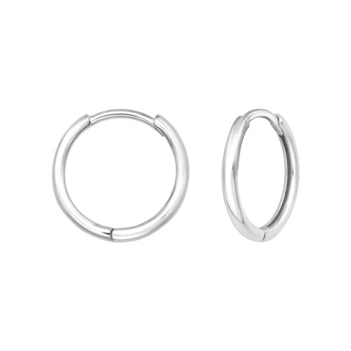 Huggies karika fülbevaló, ezüst, 1.8 mm x 14 mm