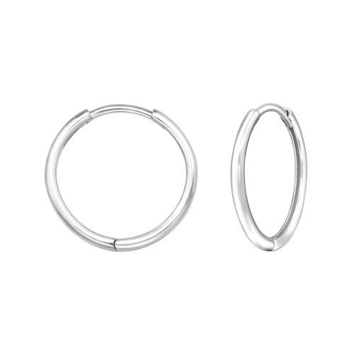 Huggies karika fülbevaló, ezüst, 1.8 mm x 16 mm