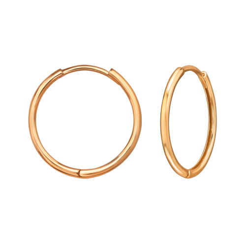 Huggies karika fülbevaló, 24k aranyozott, ezüst, 1.8 mm x 18 mm