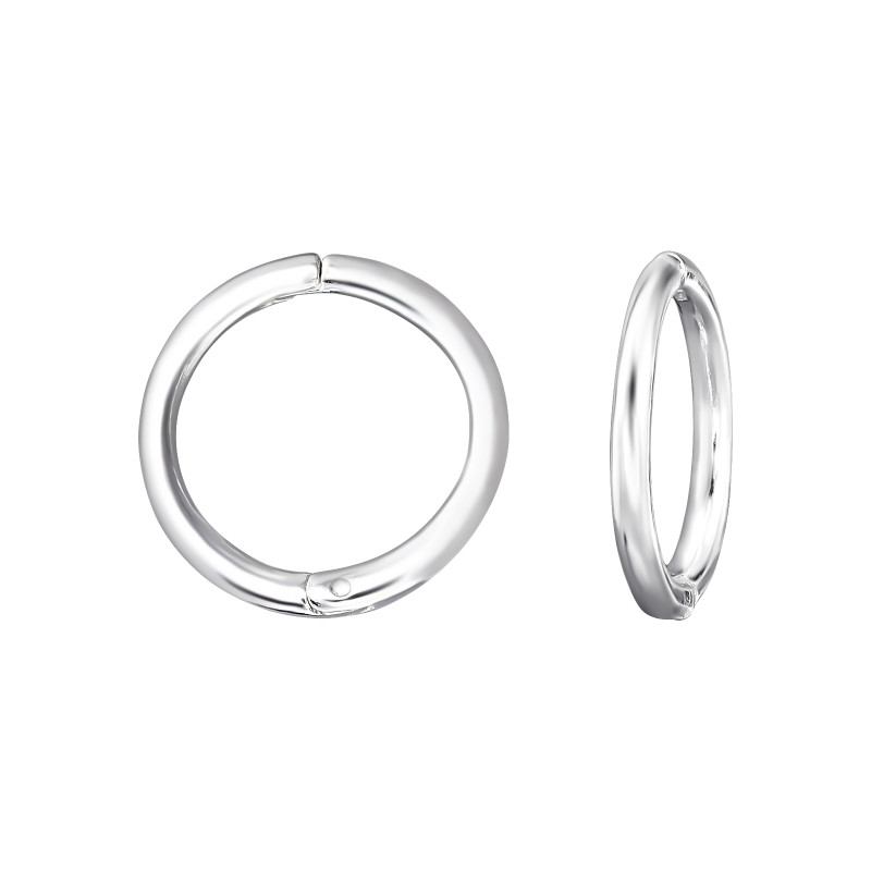 Huggies karika fülbevaló, ezüst, 1.1 mm x 10 mm Huggies karika fülbevaló, ezüst, 1.1 mm x 10 mm