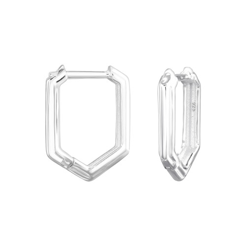 Huggies karika fülbevaló, ezüst, 2.5 mm x 14 mm