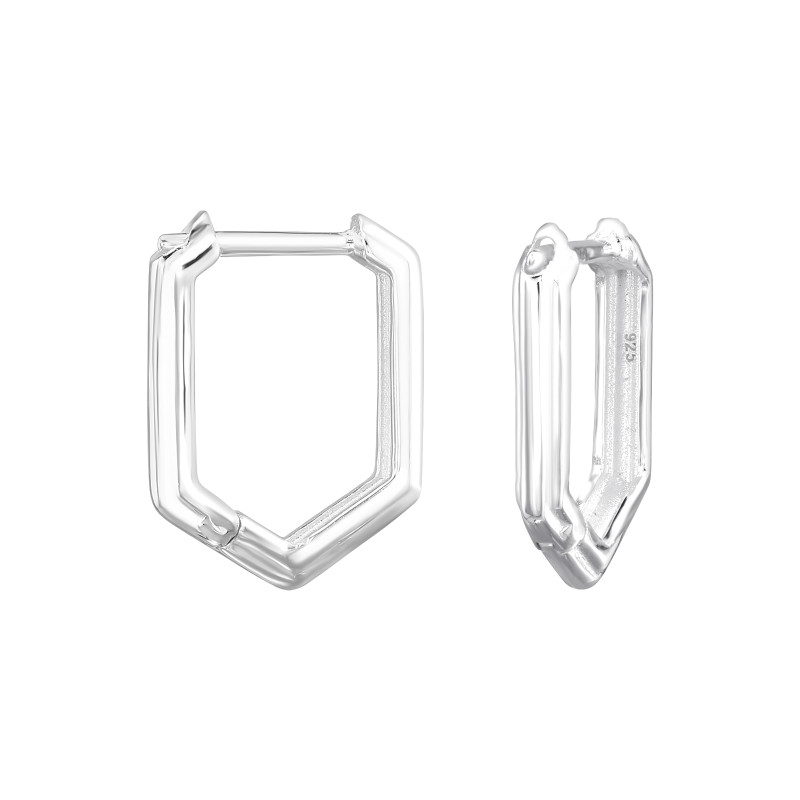 Huggies karika fülbevaló, ezüst, 2.5 mm x 14 mm Huggies karika fülbevaló, ezüst, 2.5 mm x 14 mm
