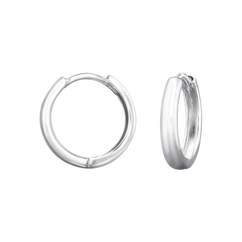 Huggies karika fülbevaló, ezüst, 3 mm x 13 mm