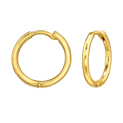 Sima 925 ezüst huggies karika fülbevaló